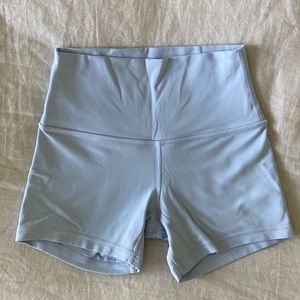 Lululemon High Waisted Align Shorts 4” in Pastel Blue